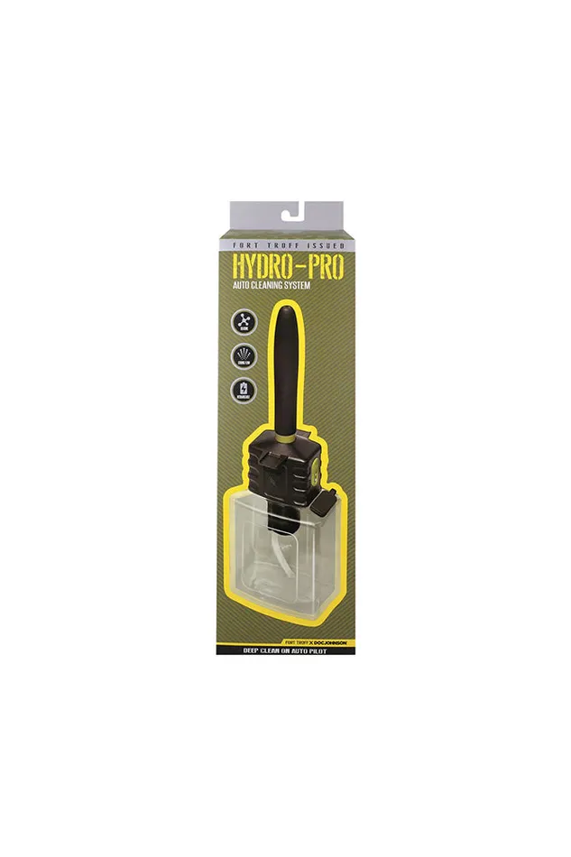 Doc Johnson Anal Doc Johnson Fort Troff HydroPro Auto Cleaning System BlackClear