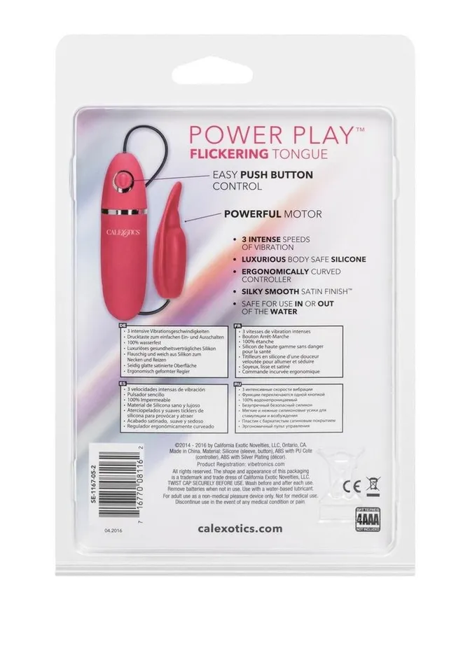 Power Play Female Sex Toys Power Play Flickering Tongue Silicone Massager Bullet Power Play Female Sex Toys Power Play Flickering Tongue Silicone Massager Bullet