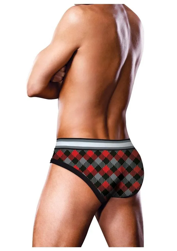 Prowler Vibrators Prowler Tartan 1 Brief Md BlkRed Fu23