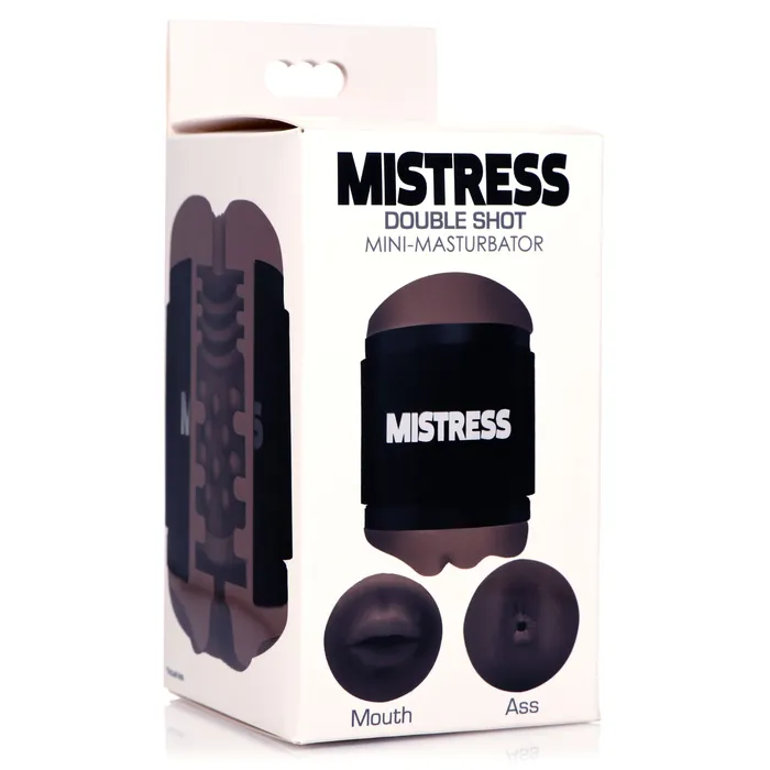 Mistress Double Shot Mini Masturbator Ass Mouth Dark Mistress Male Sex Toys Mistress Double Shot Mini Masturbator Ass Mouth Dark Mistress Male Sex Toys