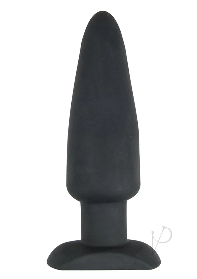 Commander Essential Silicone Rechargeable Vibrating Warming Butt Plug Black Commander Anal