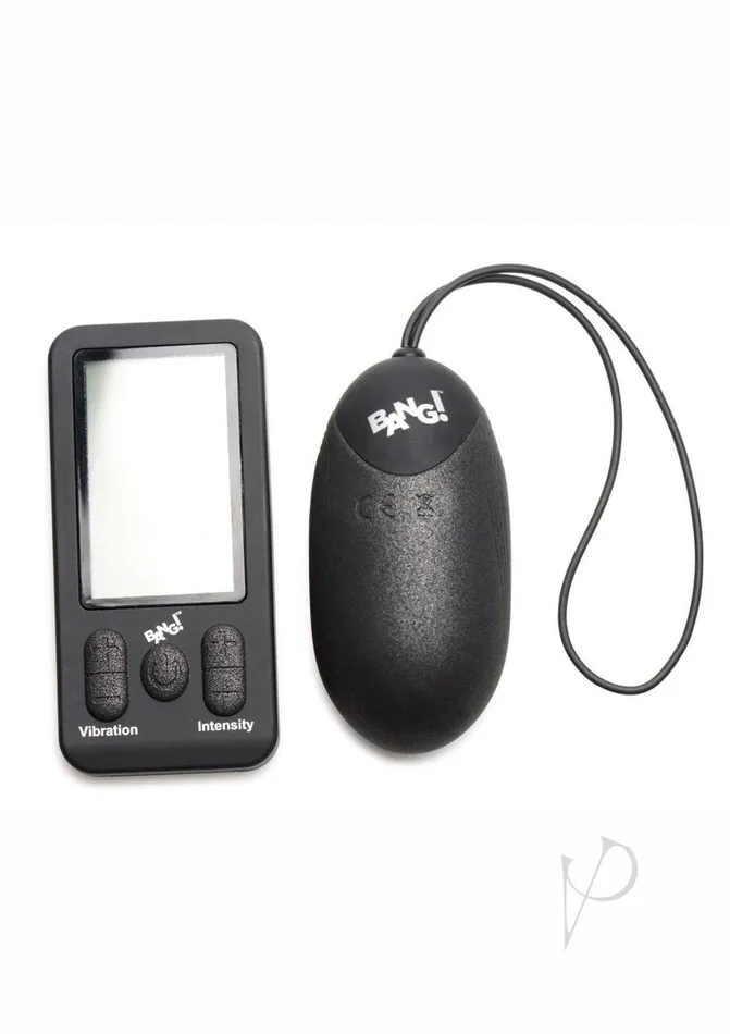 Female Sex Toys Bang Bang 25x Rechargeable Silicone XL Egg with Remote Control Black