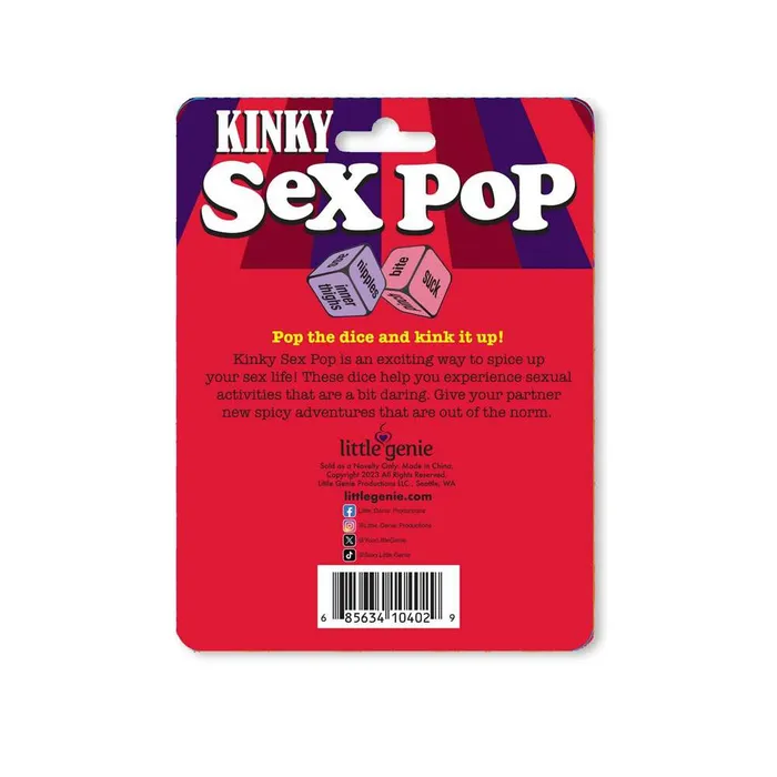 Kinky Sex Pop Dice Game Little Genie Couples