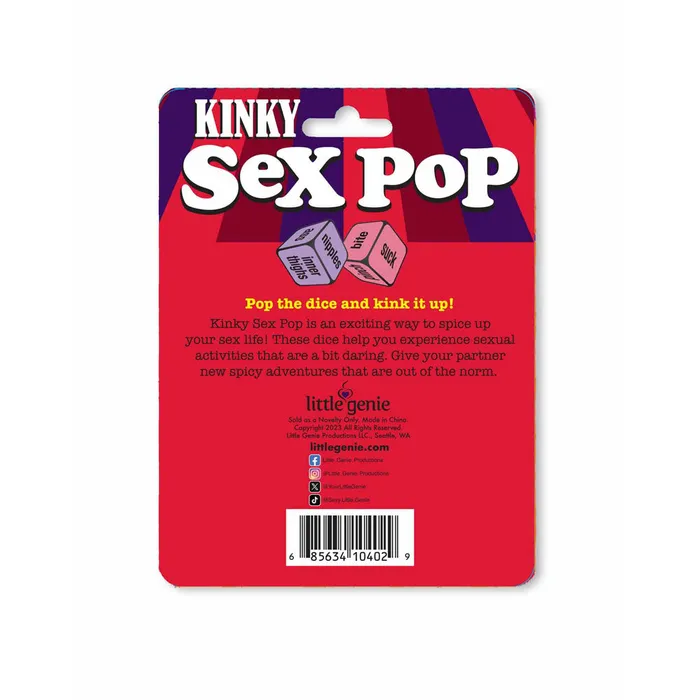 Kinky Sex Pop Dice Game Little Genie Couples