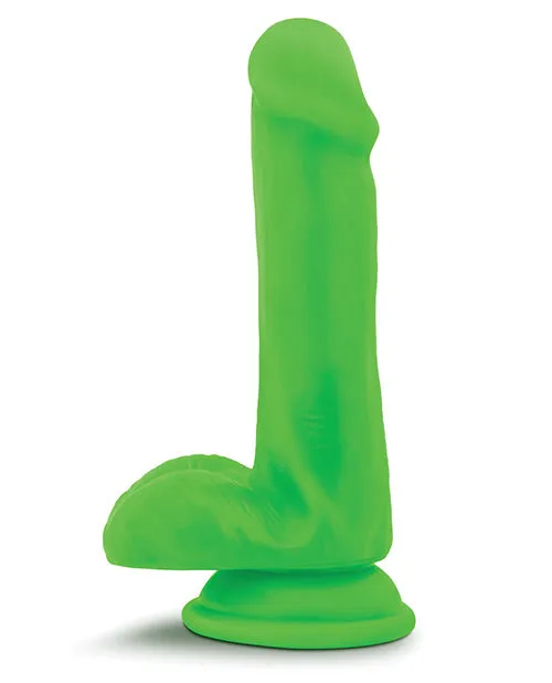 Neo Dual Density Dildo with Balls 6in Neon Green Neo Female Sex Toys Neo Dual Density Dildo with Balls 6in Neon Green Neo Female Sex Toys