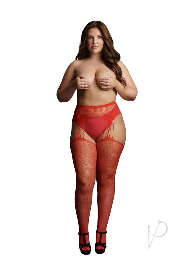 Vibrators Le Desir Suspender Rhinestone Pantyhose Queen Red Le Desir Vibrators Le Desir Suspender Rhinestone Pantyhose Queen Red Le Desir