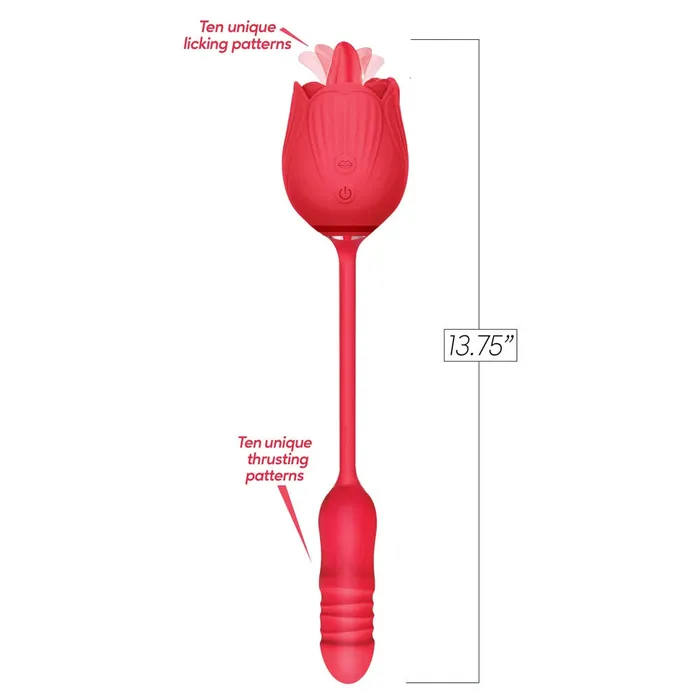 Wild Rose Lick Thrust Rose Vibrator Wild Night Fantasies Vibrators