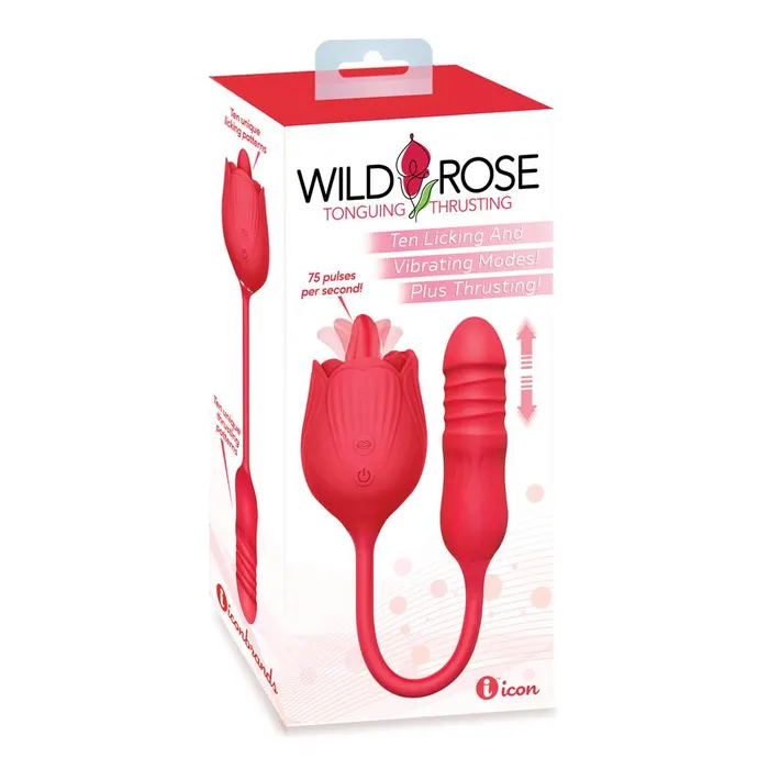 Wild Rose Lick Thrust Rose Vibrator Wild Night Fantasies Vibrators