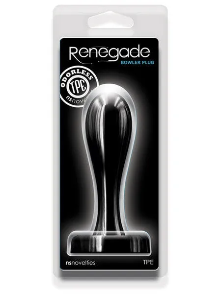 Anal NS Novelties Renagade Bowler Plug LG Black