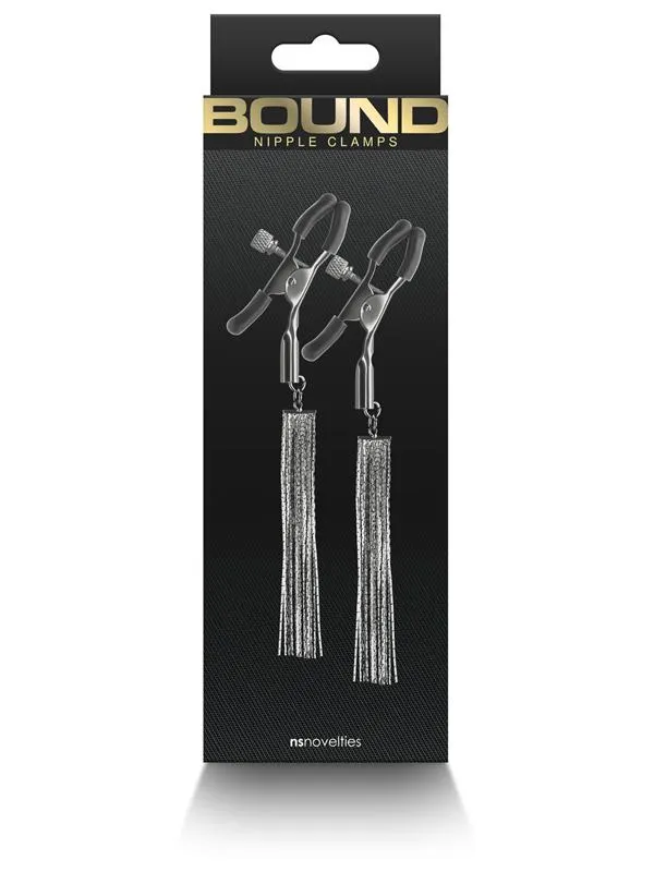 Nipple Clitoral Toys NS Novelties Bound Nipple Clamps D2 Gunmetal Nipple Clitoral Toys NS Novelties Bound Nipple Clamps D2 Gunmetal