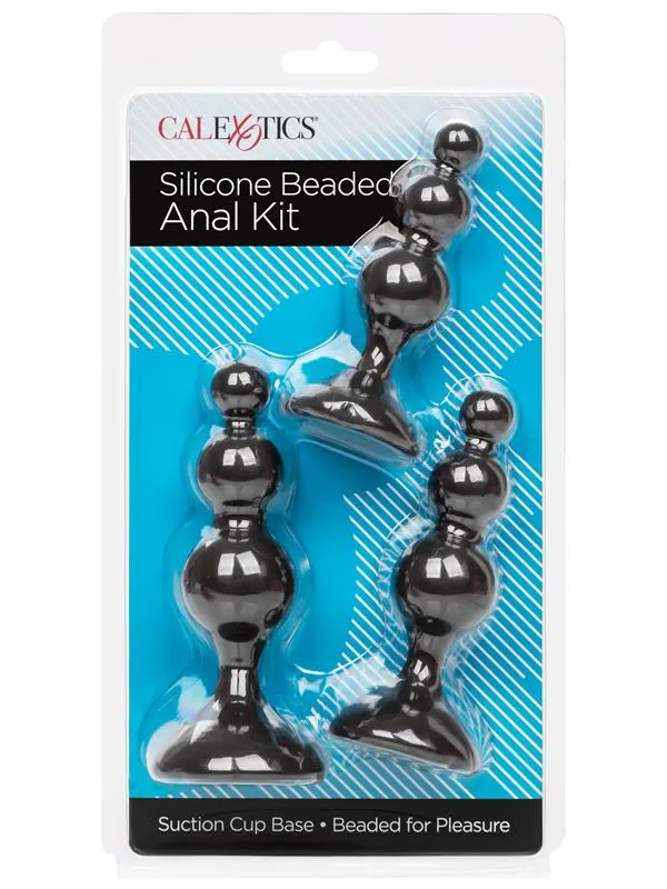 Silicone Beaded Anal Kit CalExotics Anal Silicone Beaded Anal Kit CalExotics Anal