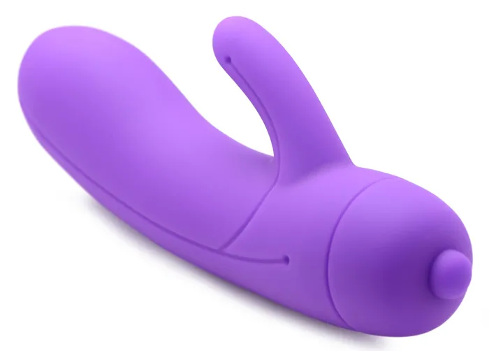 Curve Toys Vibrators 7X Lil Smoothie Mini Silicone Rabbit Vibe Violet