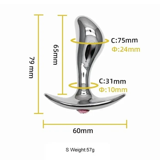 Male Sex Toys PlugLust Stainless Steel Anal Plug Prostate Massage