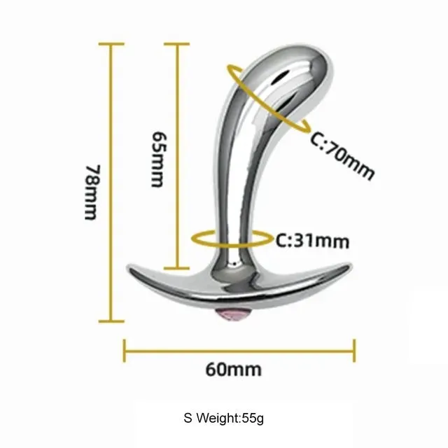 Male Sex Toys PlugLust Stainless Steel Anal Plug Prostate Massage