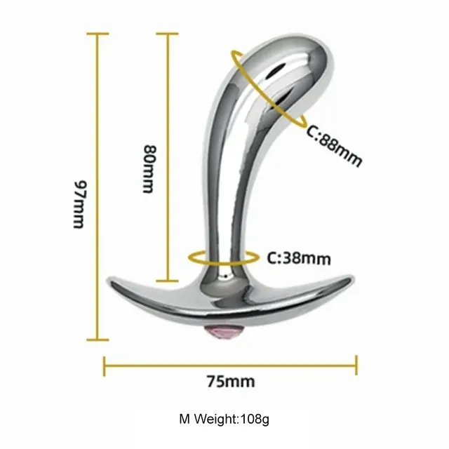 Male Sex Toys PlugLust Stainless Steel Anal Plug Prostate Massage