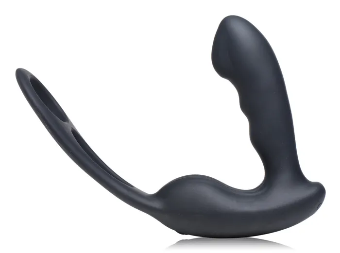 Male Sex Toys XR Brands 7X PStrap Milking and Vibrating Prostate Stimulator with Cock and Ball Harness