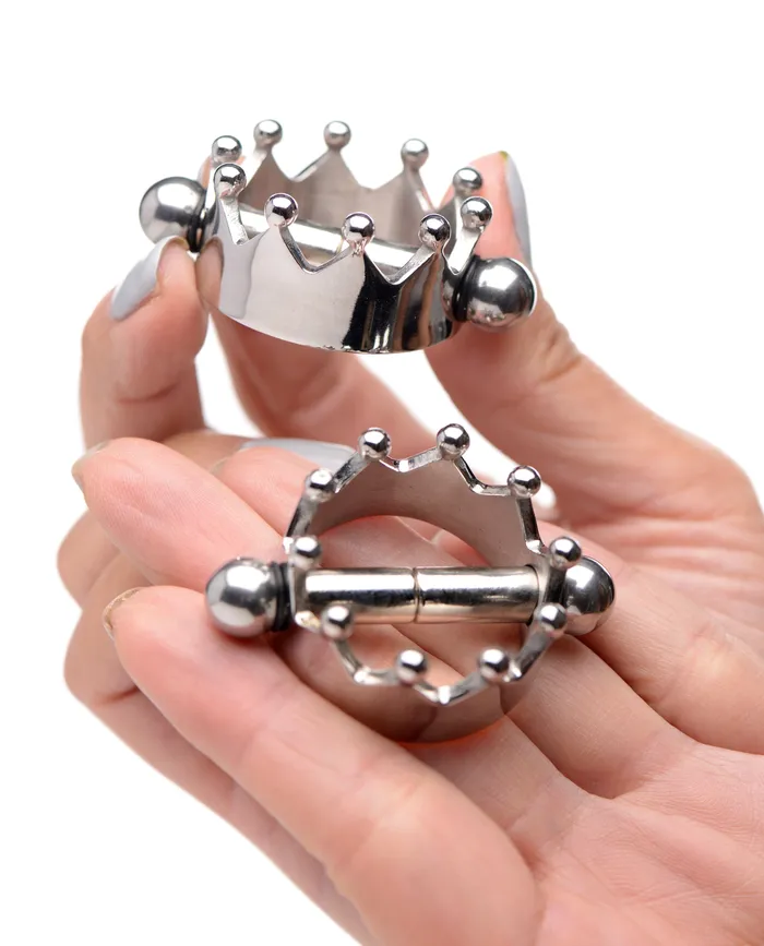Nipple Clitoral Toys Crowned Magentic Nipple Clamps XR Brands
