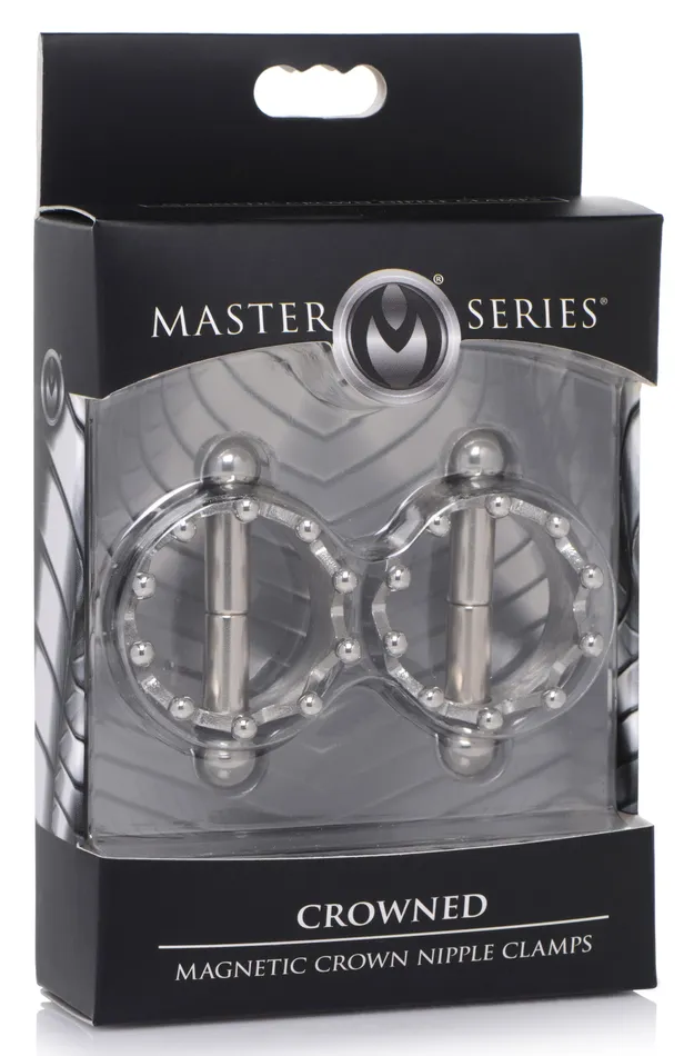 Nipple Clitoral Toys Crowned Magentic Nipple Clamps XR Brands