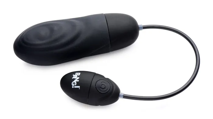 XR Brands Female Sex Toys 7X Pulsing Rechargeable Silicone Vibrator Black