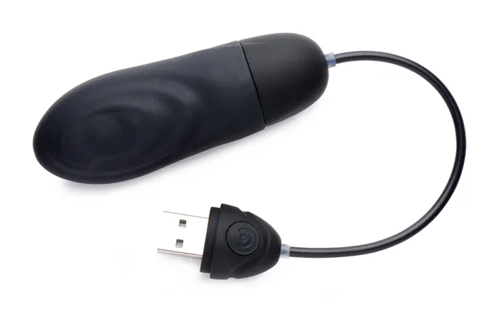 XR Brands Female Sex Toys 7X Pulsing Rechargeable Silicone Vibrator Black